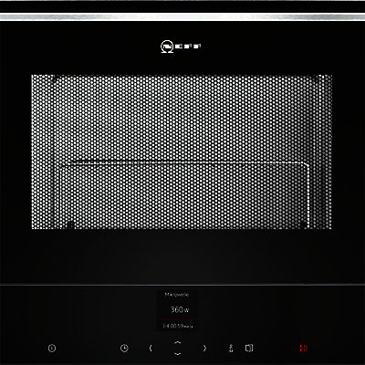Neff C17GR00N0B Built-In Microwave with Grill, Stainless Steel Neff C17GR00N0B Built-In Microwave with Grill, Stainless Steel